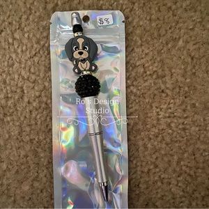 Beautiful beaded pen with charm